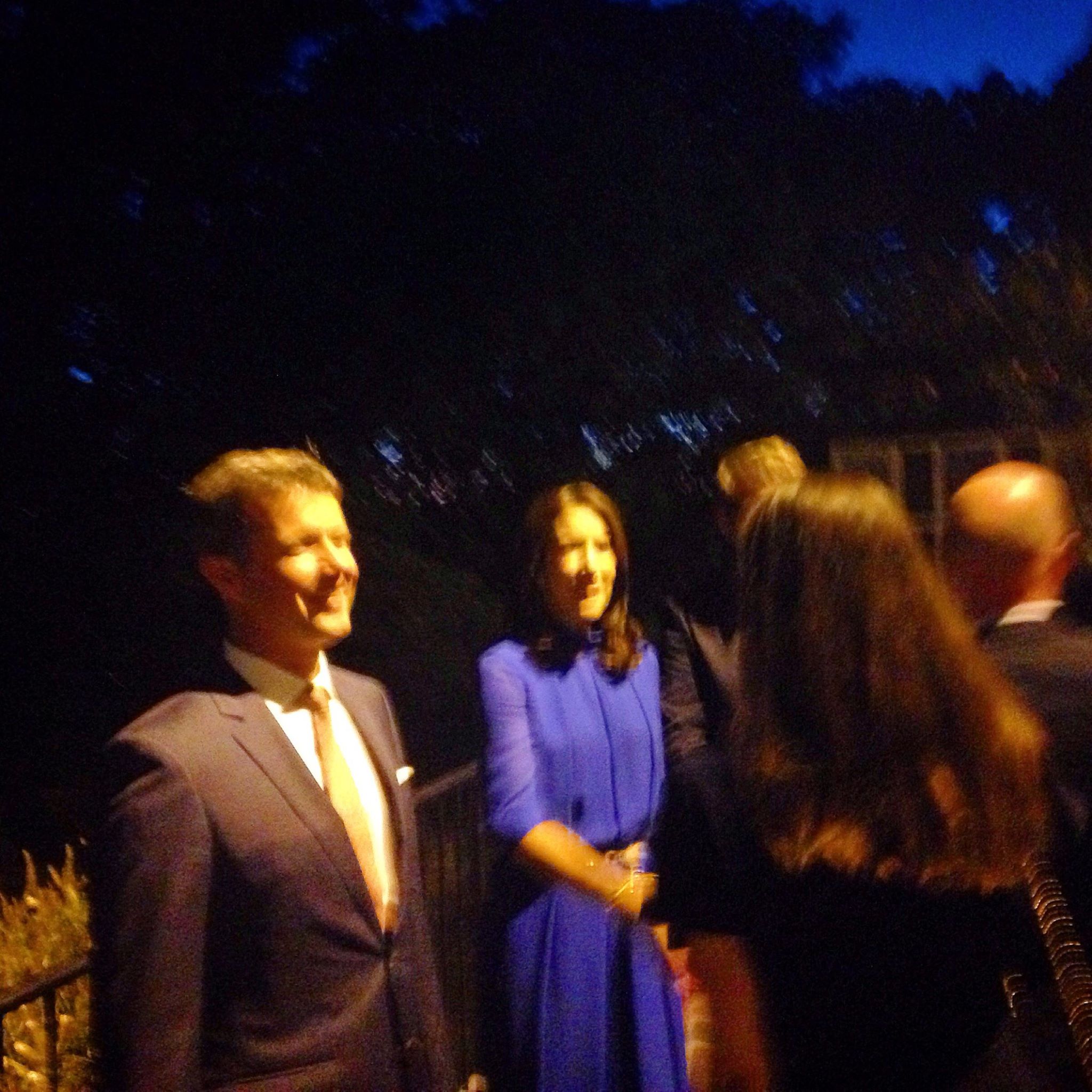Such an honor having the Danish crown prince Frederik and princess Mary attending the opening reception for the Arts in Embassies program in the Danish Embassy, where I have my paintings exhibited.