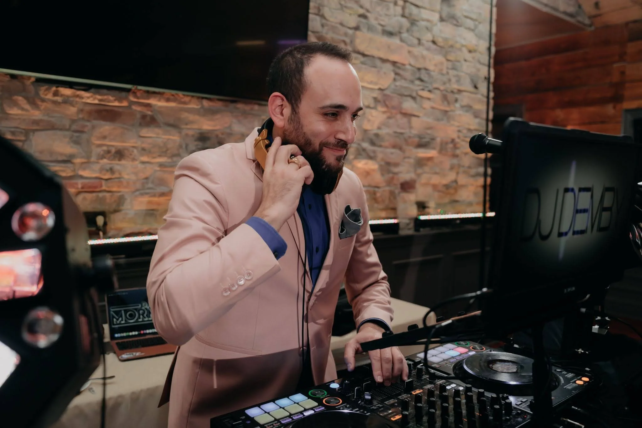 DJ Demby portrait for wedding and event entertainment