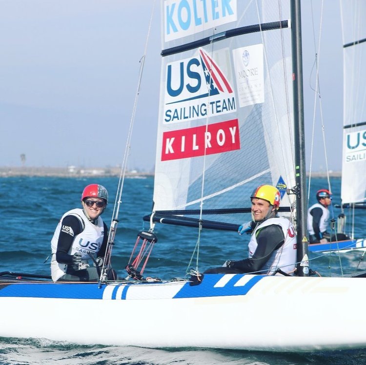 Great training days on the Pacific with the rest of the squad! AM gym, breakfast, brief, and wait for the sea breeze to kick... then we foil all afternoon! Makes it easy to smile :)