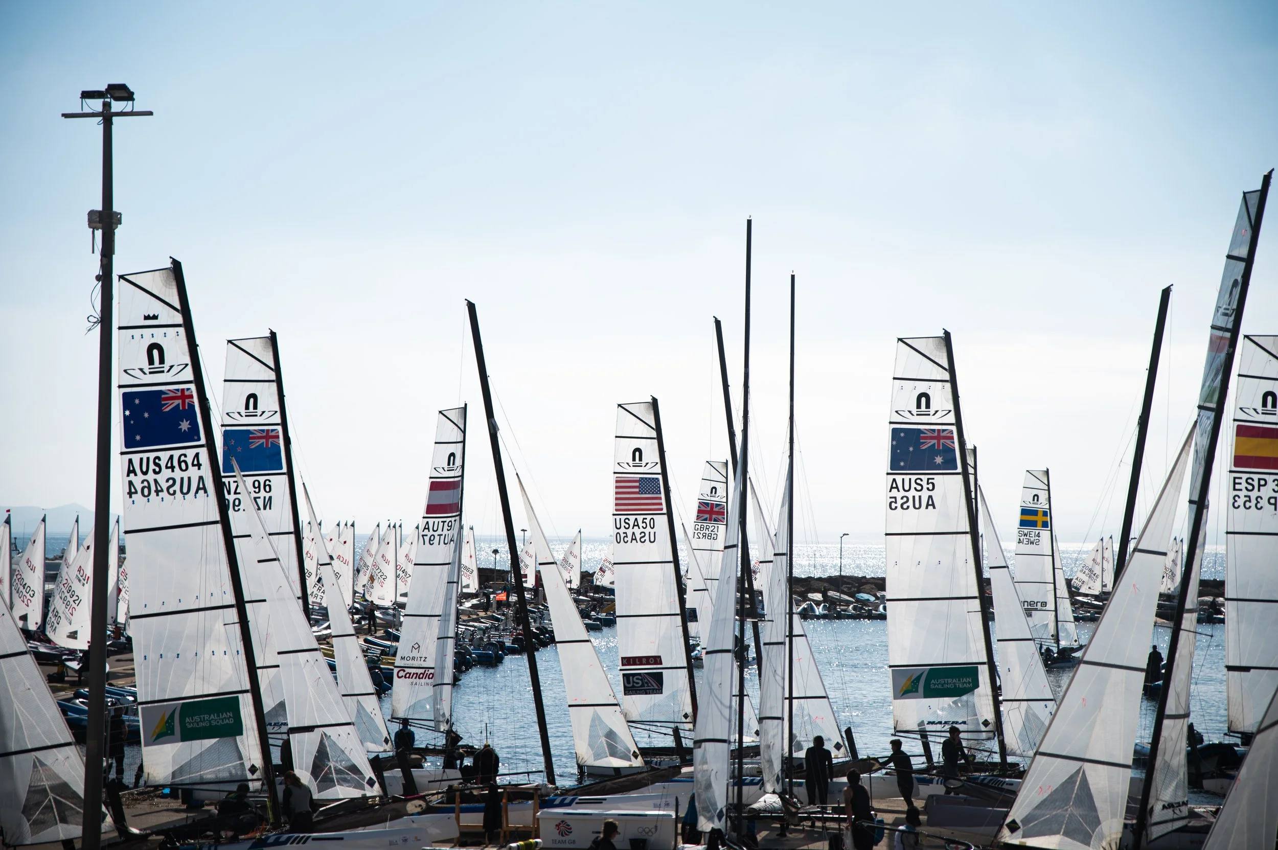 Racing at French Olympic Week starts tomorrow... BOOM! 
