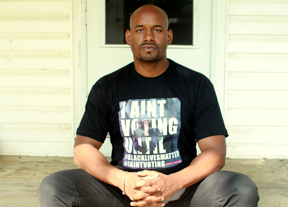 Hawk Newsome: President of Black Lives Matter NY.