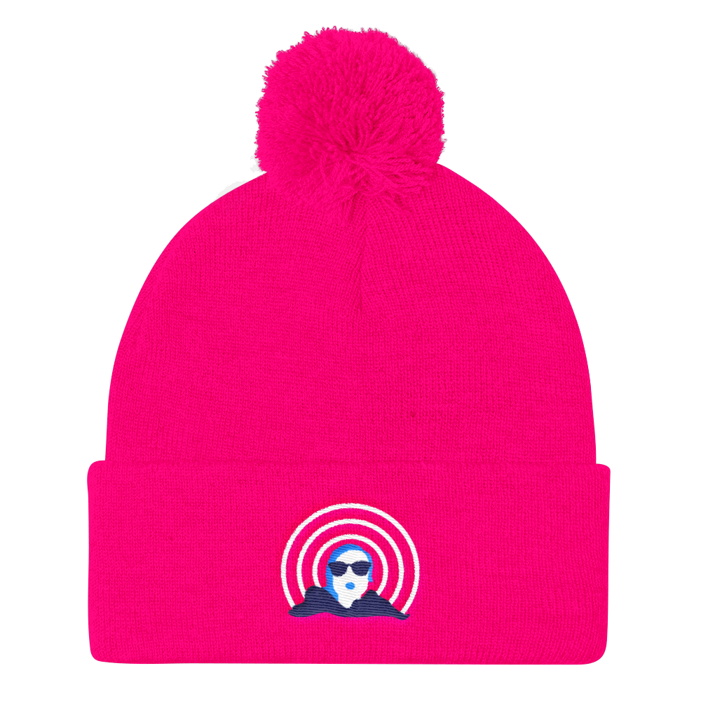  "Frequency" Neon Pink Pom