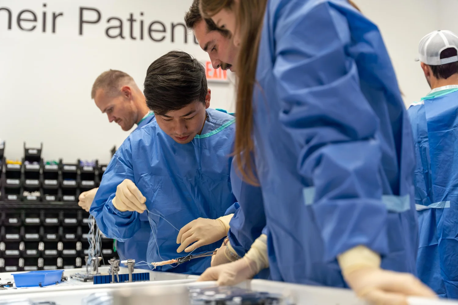 Collaborative learning during an orthopedic lab