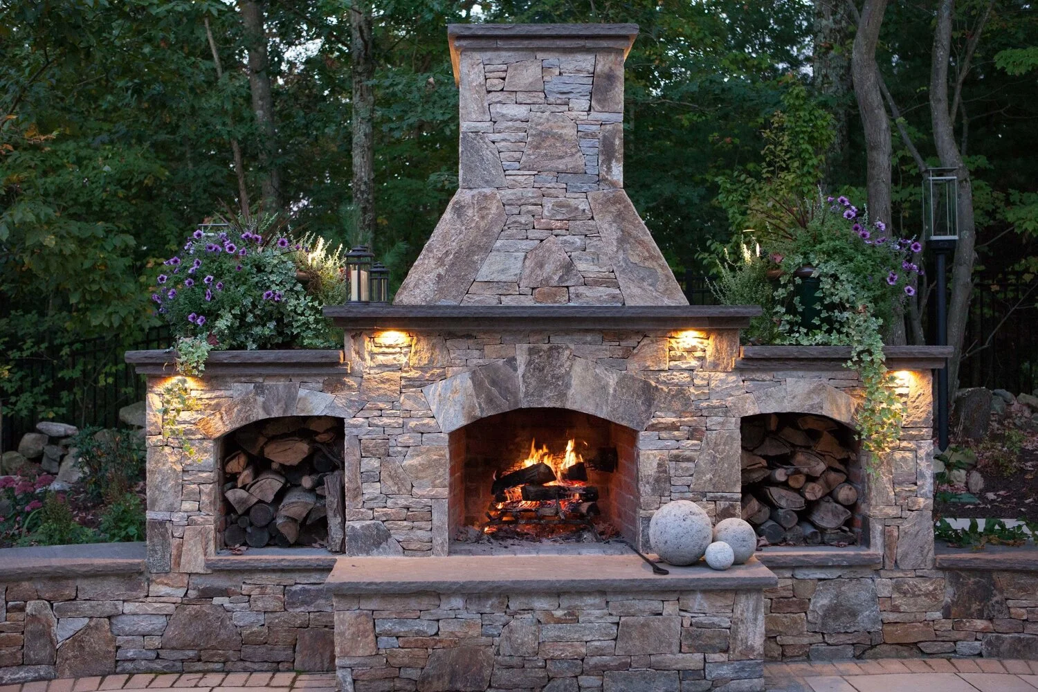 Outdoor Living Fireplace Gallery — StoneFire Outdoor Living