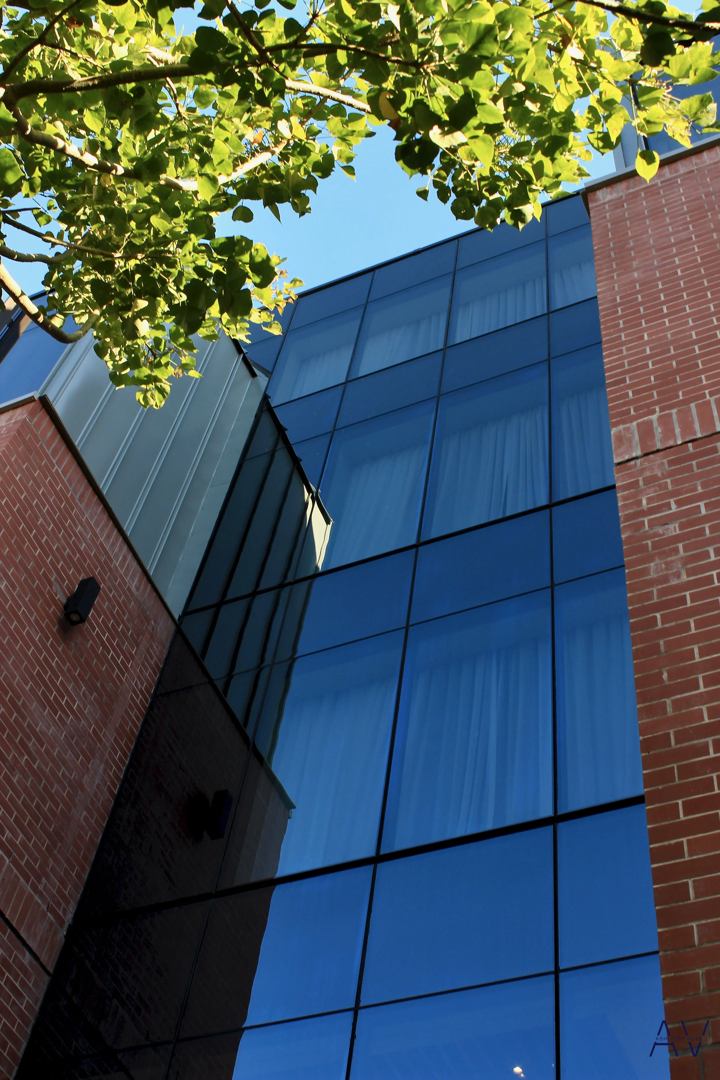  Façade work included the design of multiple statement curtain walls and a unique multi-floor glass walkway connecting two buildings. 