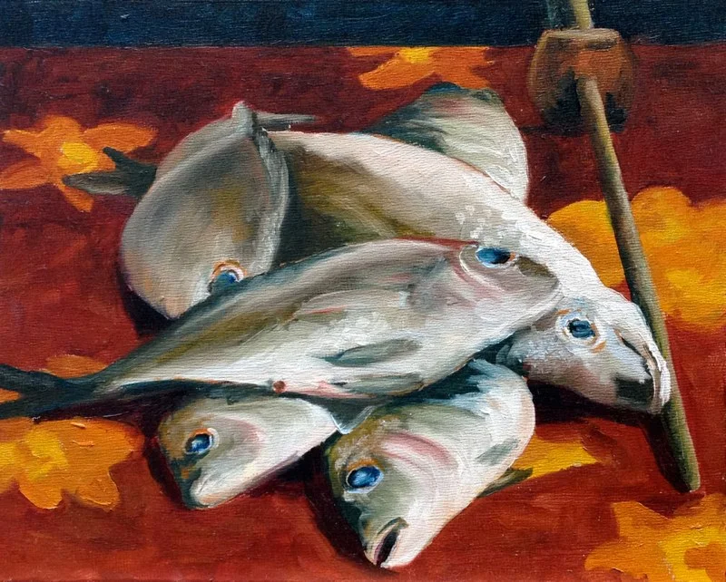 La Penita Market - 8x10 - Oil on panel