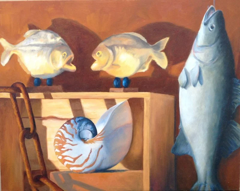 Salty Still Life - 16x20 - Oil on panel