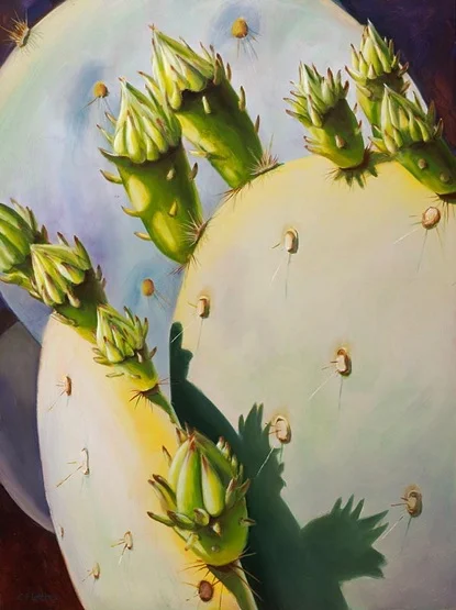Cactus Shadows II - 12x16 - Oil on Panel - SOLD