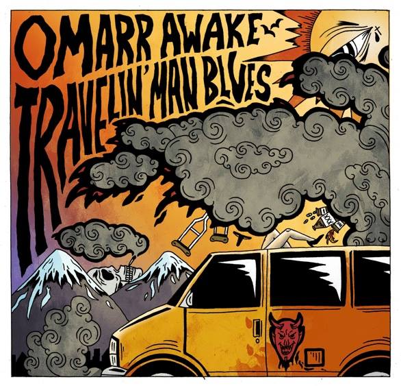 Omarr Awake "Travelin' Man Blues" Single Cover