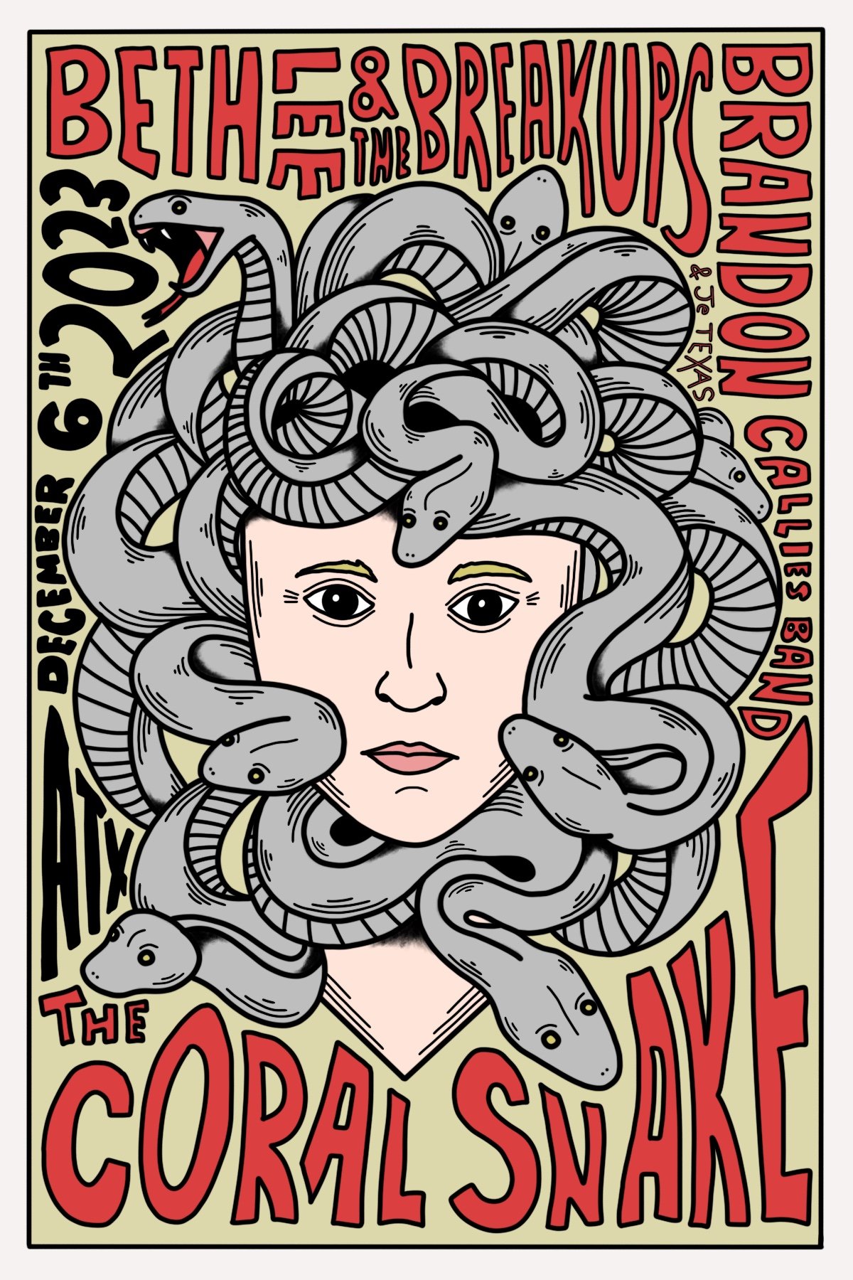 The Coral Snake "Show Poster" ATX