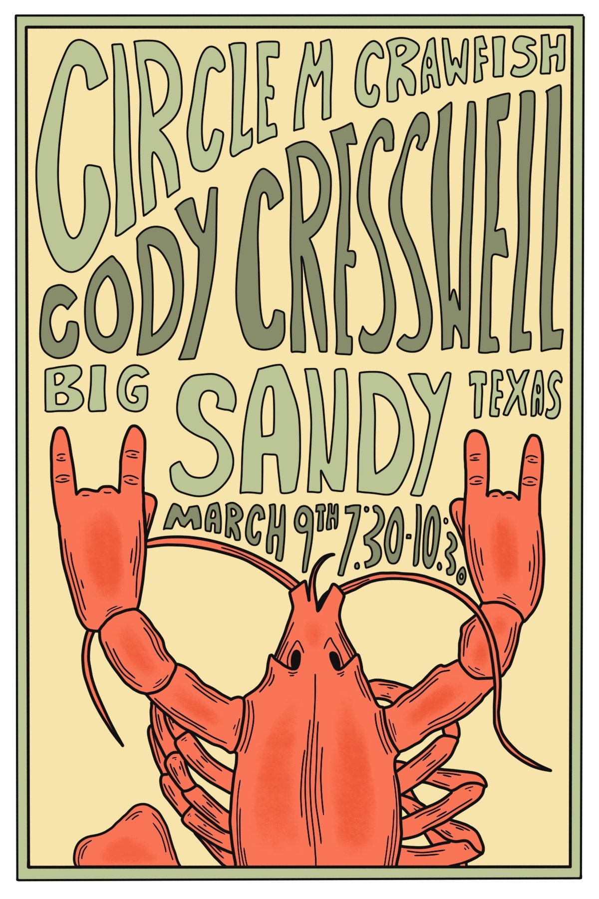 Circle M Crawfish "Show Poster"