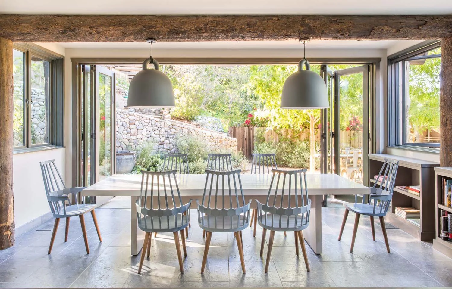 The Butler home in Rustic Canyon. Consturction by Eric Dobkin, interior design by Lisa Strong.