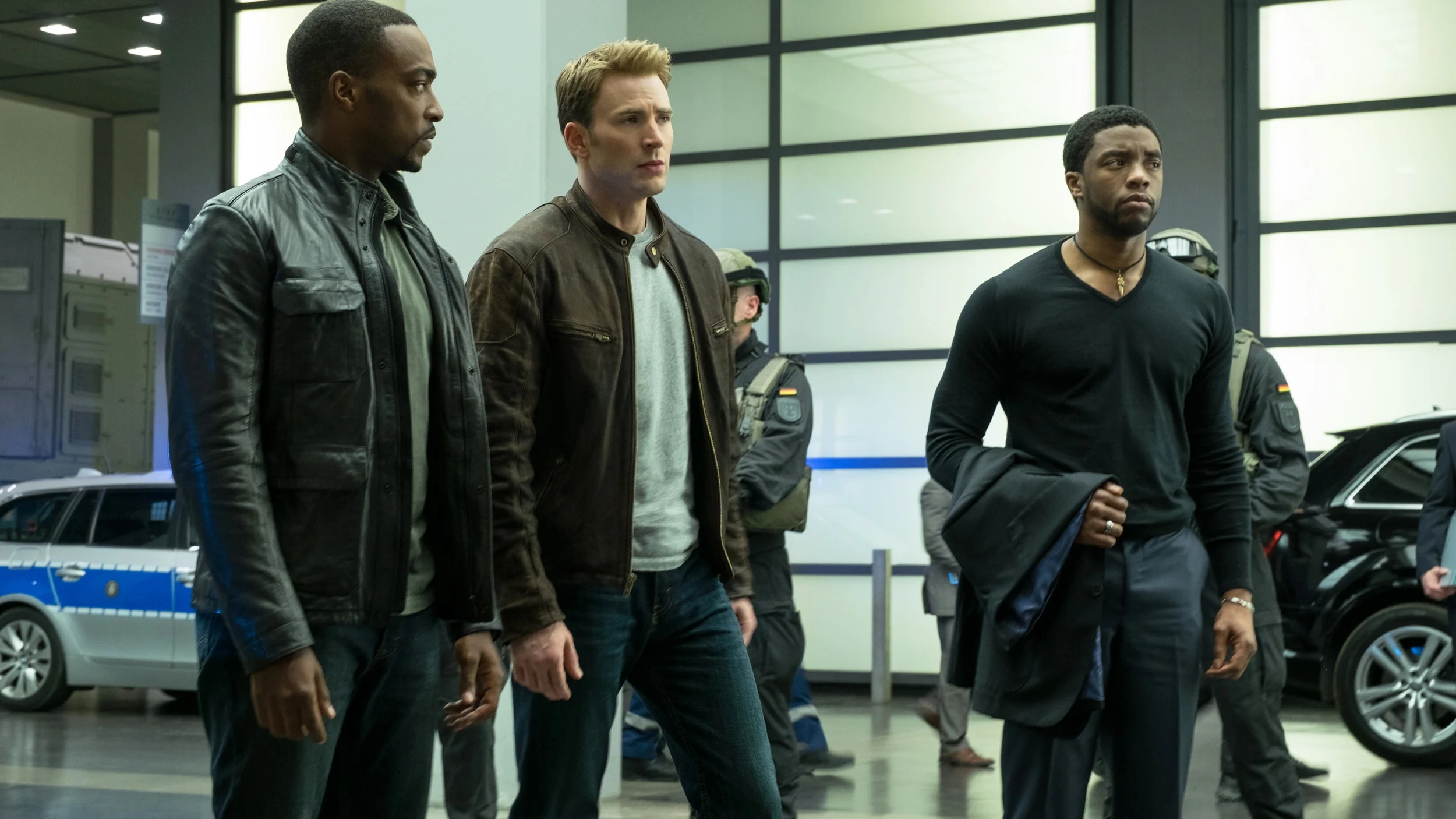 captain america civil war, anthony mackie, chadwick boseman, chris evans, black panther,