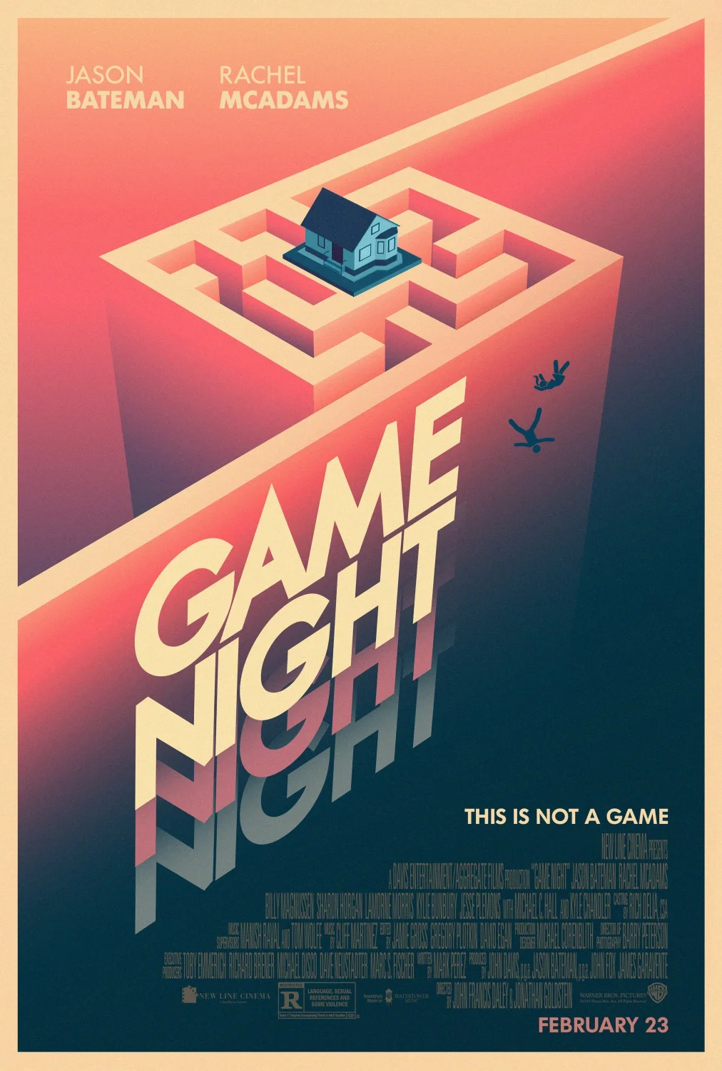 Game Night, Rachel McAdams, Jason Bateman, Billy Magnussen, Sharon Horgan, Jesse Plemons, Kyle Chandler, Lamorne Morris,