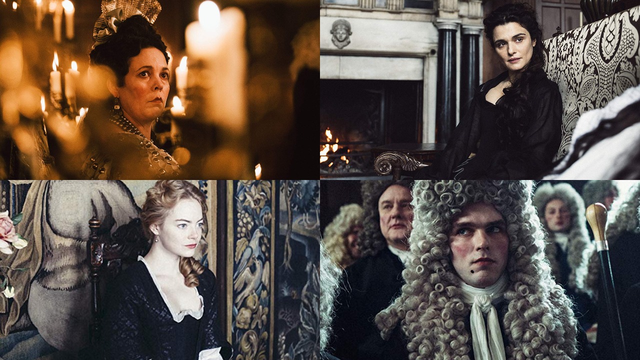 The Favourite, Rachel Weisz, Emma Stone, Olivia Colman, Nicholas Hoult,