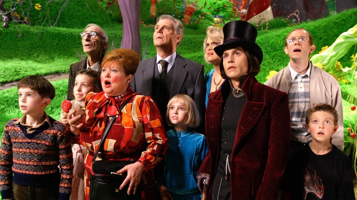 Charlie and the Chocolate Factory directed by Tim Burton in 2005.