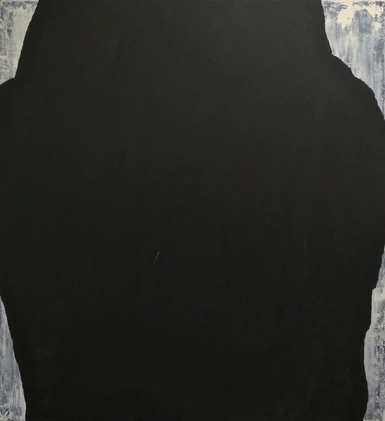 (5) Periphery acrylic & mixed media on canvas, 51 x 47 inches