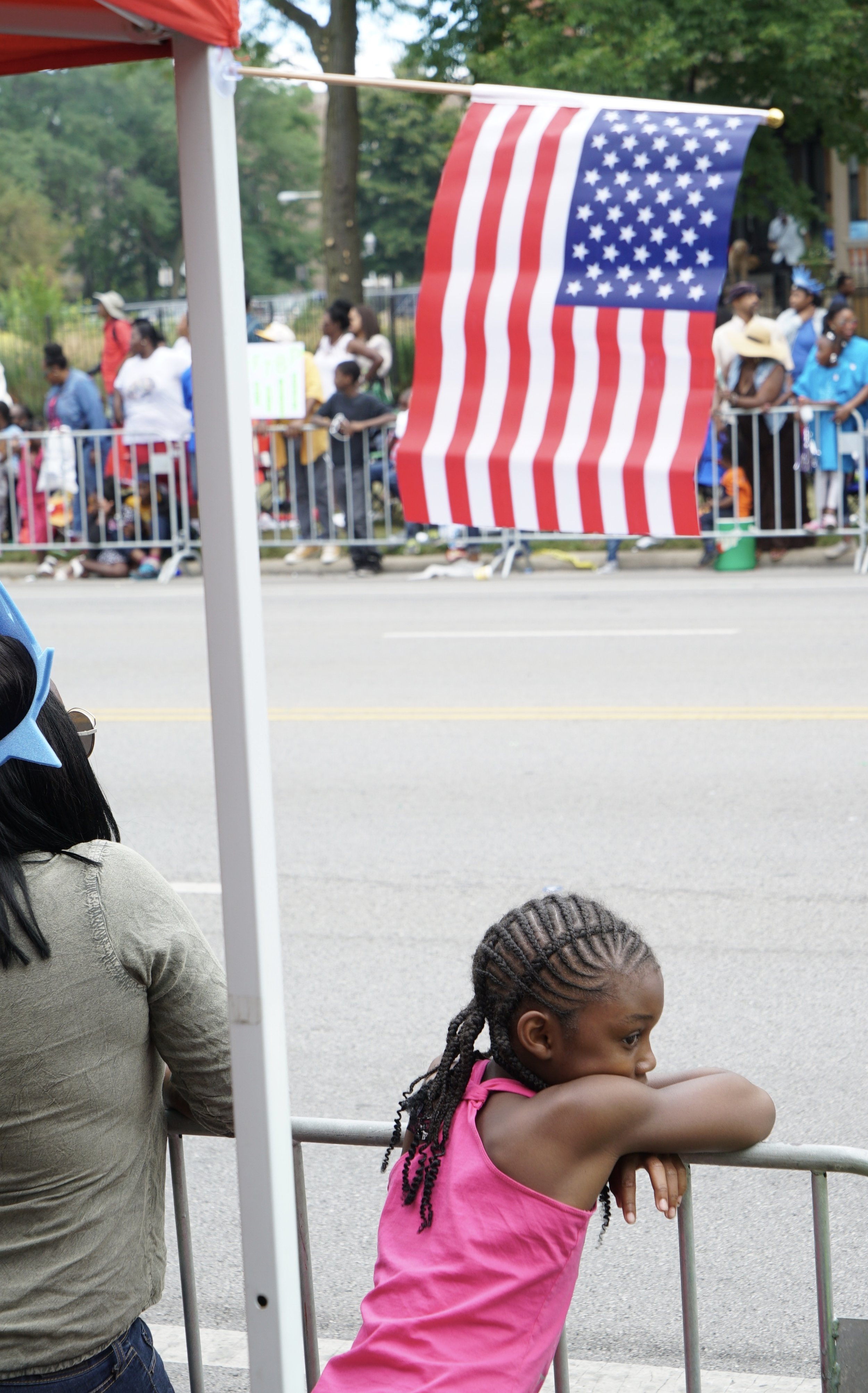 Girl With The American Flag