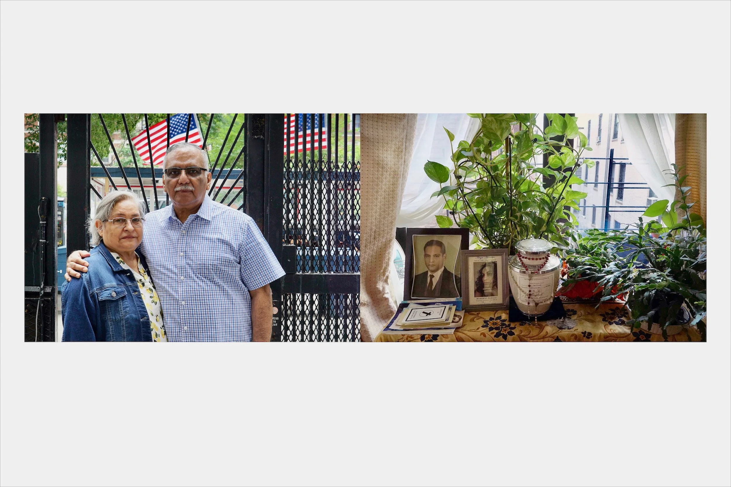 Covid Memorial Portrait Series (Diptych B)