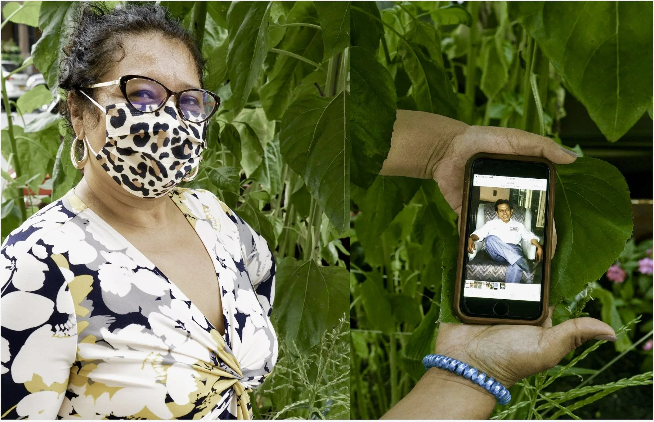 Covid Memorial Portrait Series (Diptych E)