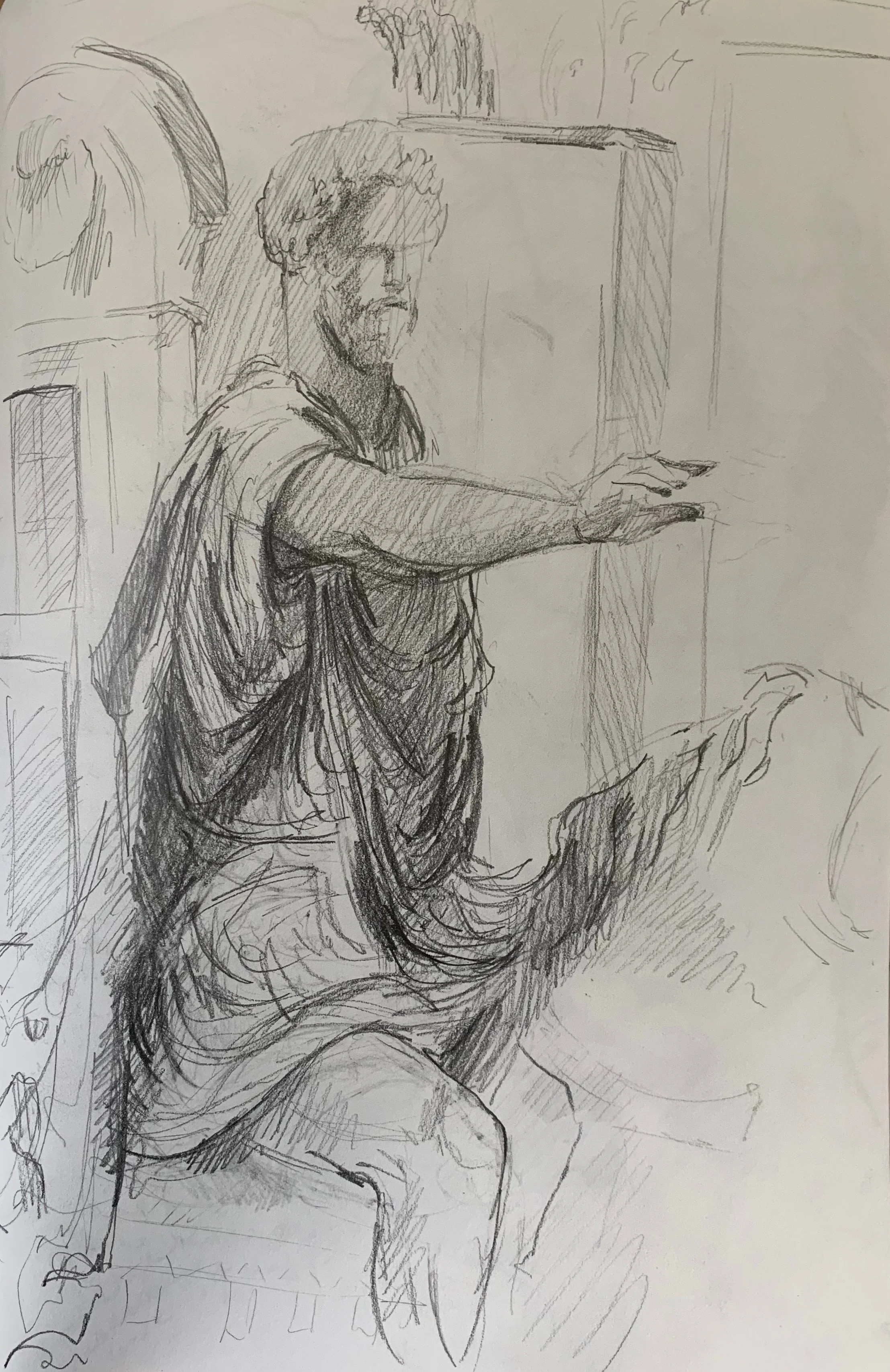 Marcus Aurelius Equestrian Statue, Capitoline Museum, Rome, Italy. 