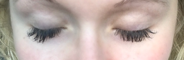 No make-up. It's important you don't have any make-up on when you're getting lashes so the pads will stick under your eye. It's also important to have clean lids so your tech isn't fighting any oil/make-up build up during application. 