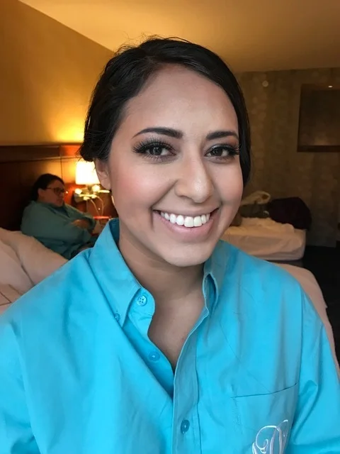 Bridesmaid #3 - I would kill for her brows! I barely had to touch them! She was so sweet and looks gorgeous!