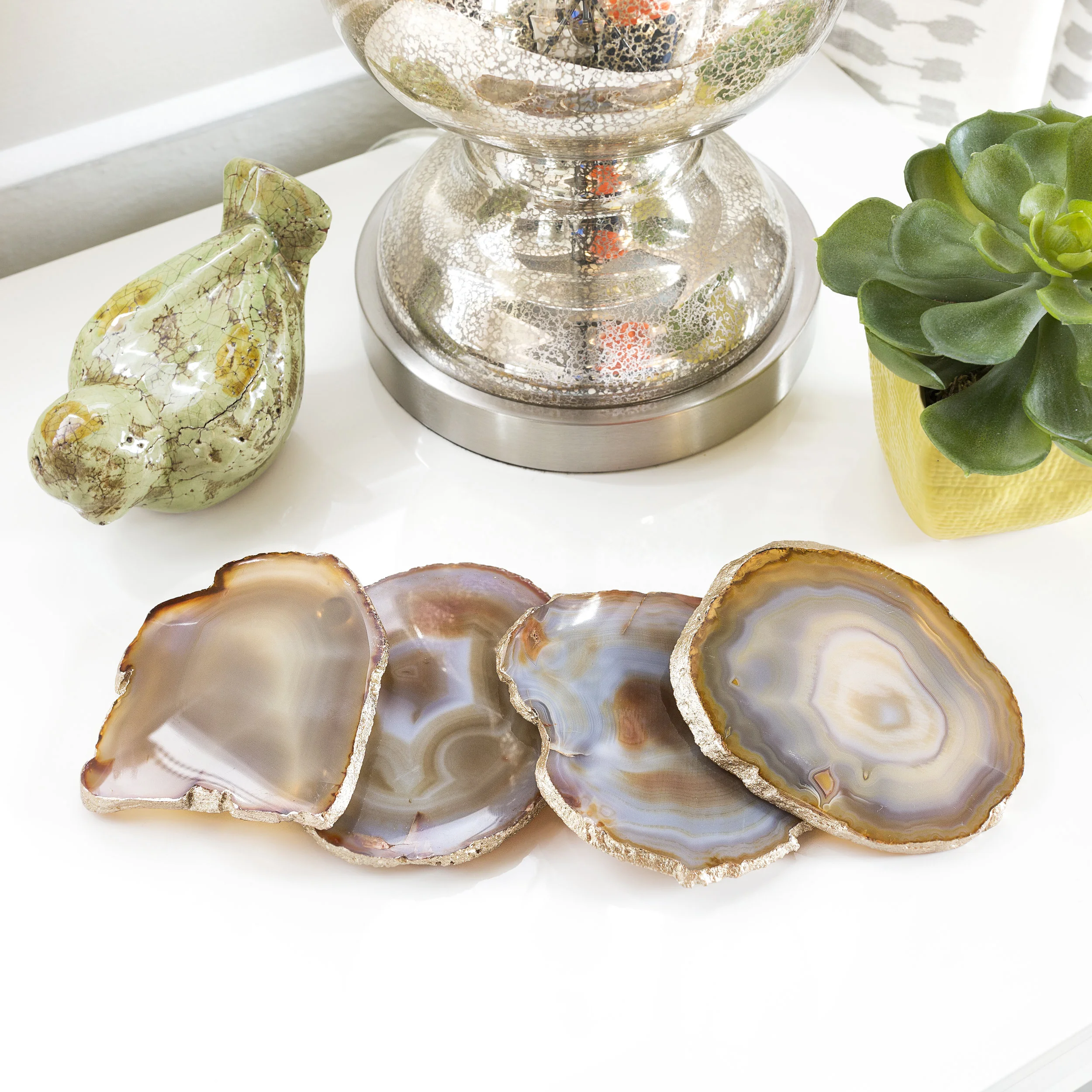 Agate Slice Coasters    4 pack