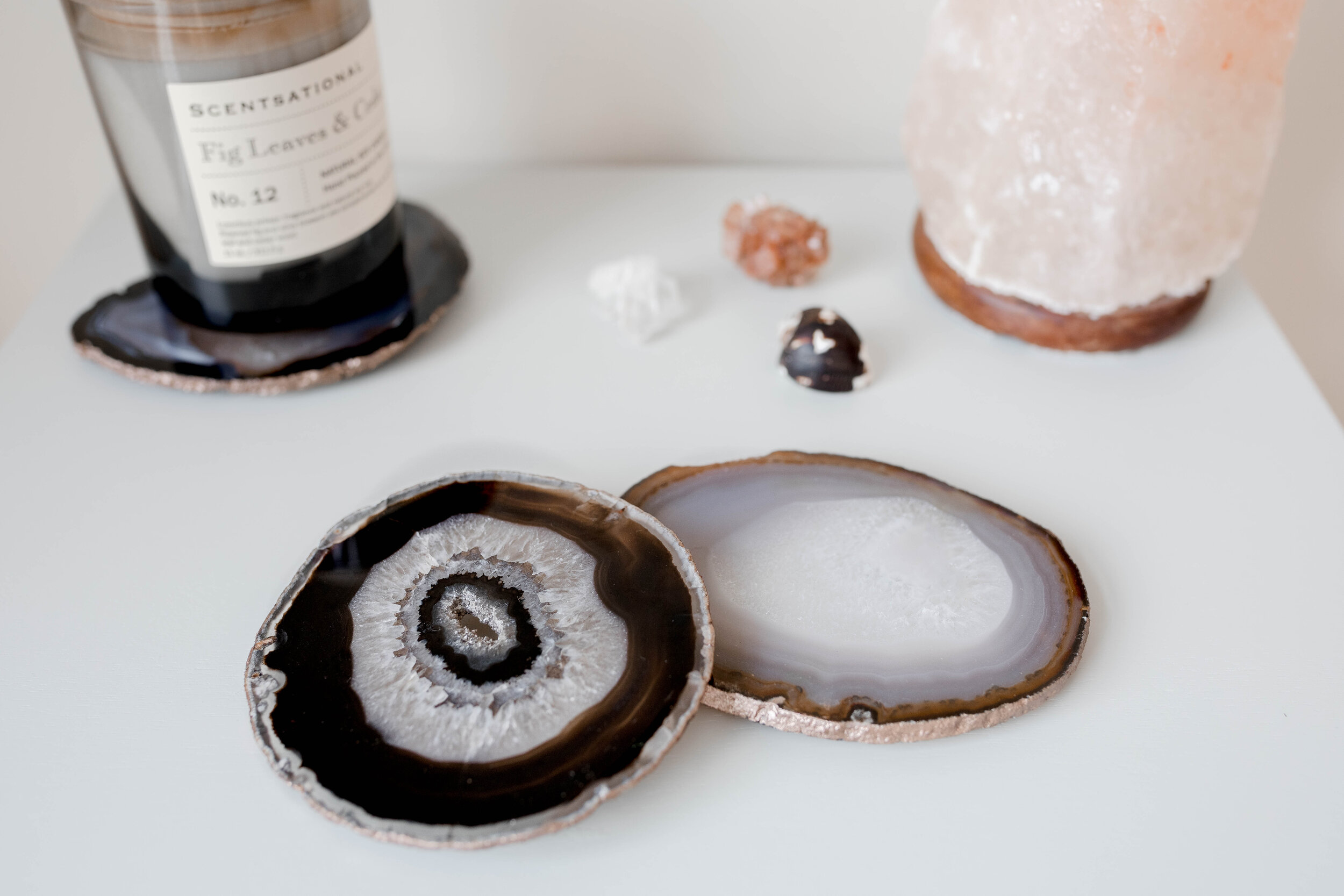 Agate Slice Coasters 3 pack