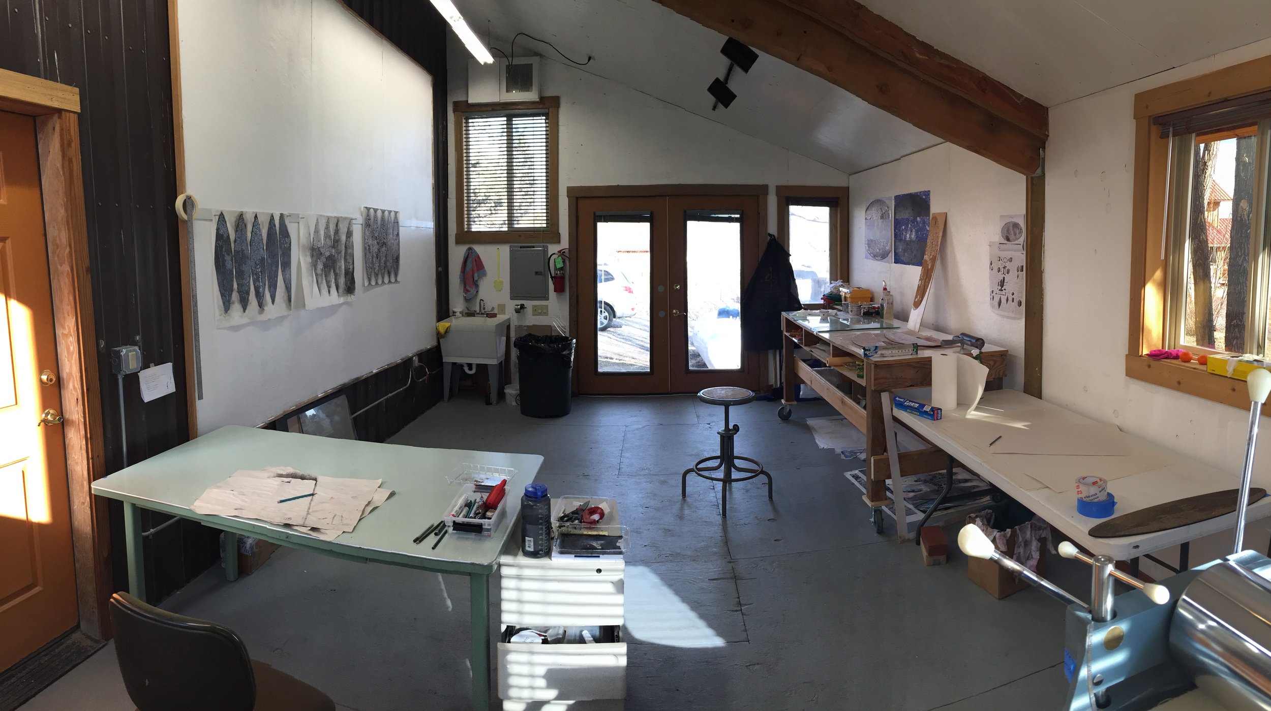 My studio at the Playa, Summerlake, Oregon.