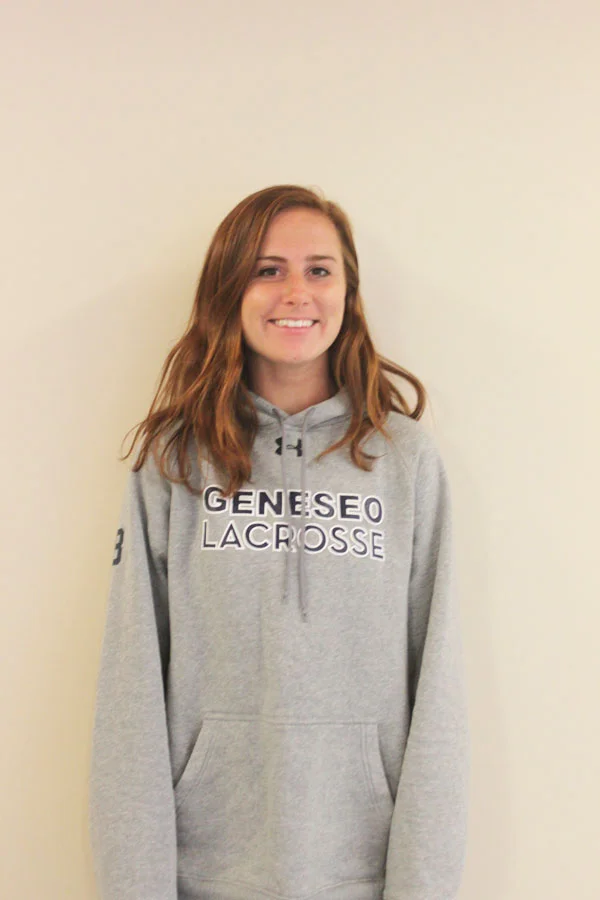 Junior midfielder Erin Cregan has been a key asset to the Geneseo women’s lacrosse program. Cregan seeks to lead the women to a successful season as one of the team’s current captains. (Alicia Roth/Staff Photographer)