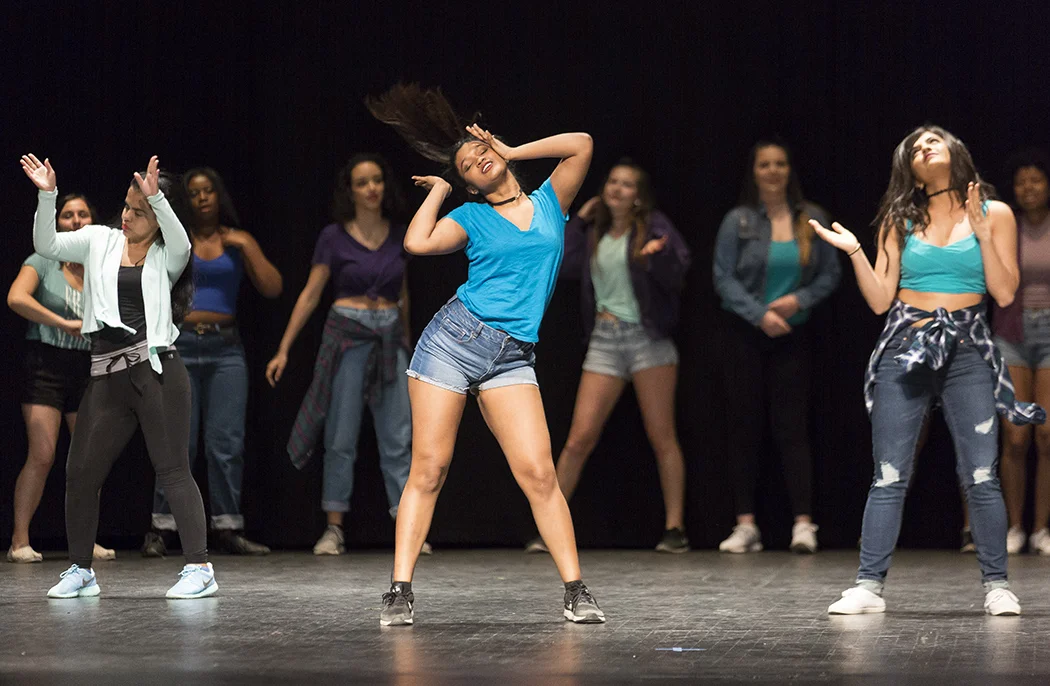 Orignal Xpressions dance crew performed its second annual spring showcase on Sunday April 23 in Wadsworth Auditorium. The performance was filled with vigor and life, as it celebrated dance across five different decades. (Annalee Bainnson/Assoc. Photo Editor)
