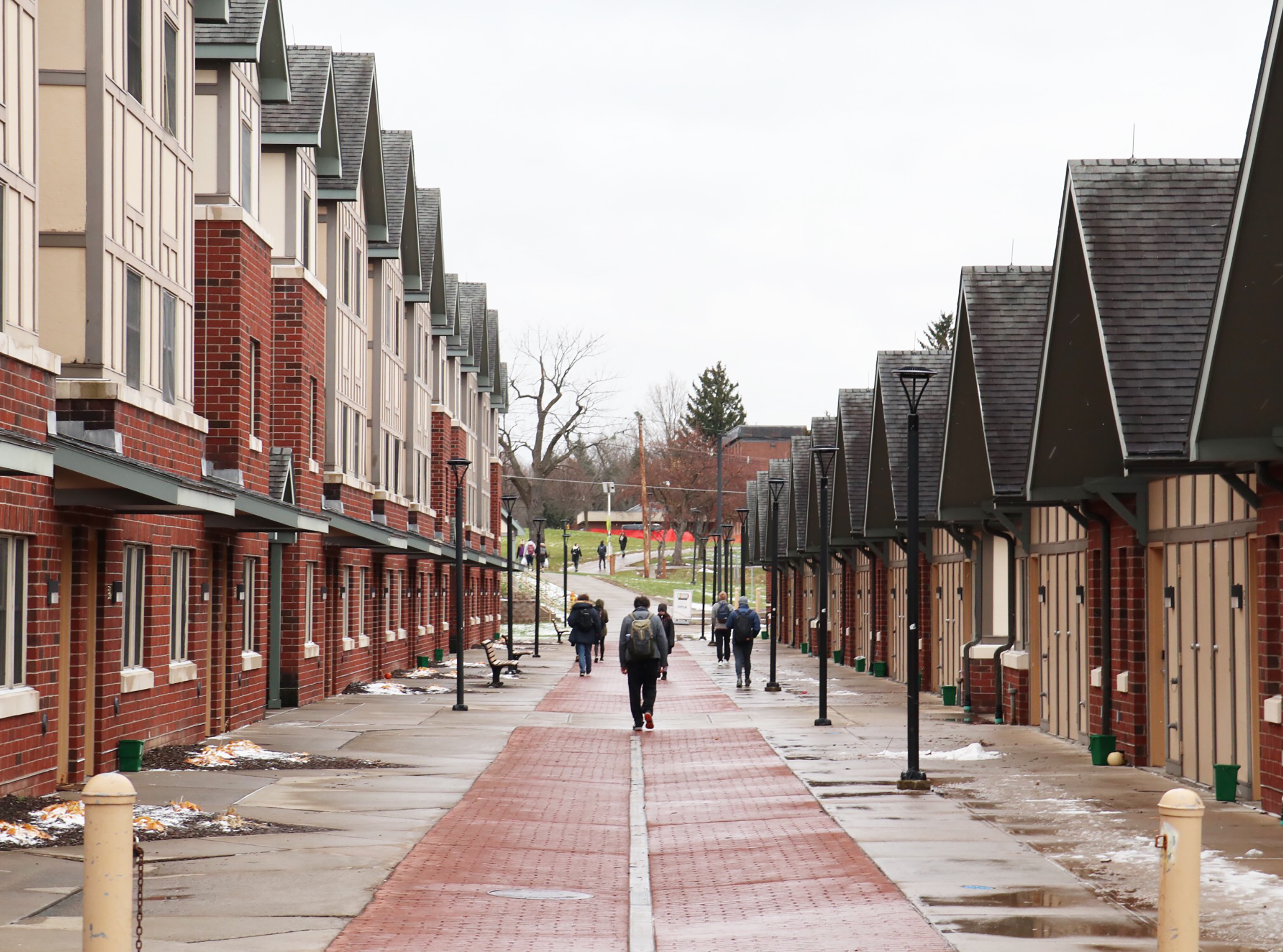 Townhouse residents arrived back from winter break to find their townhouses (pictured above) vandalized, with money and prescription drugs stolen. UPD is investigating the incident and trying to obtain futher information on how the townhouses were broken into as well as who the culprit(s) was (Kenji Nagayoshi/Staff Photographer).
