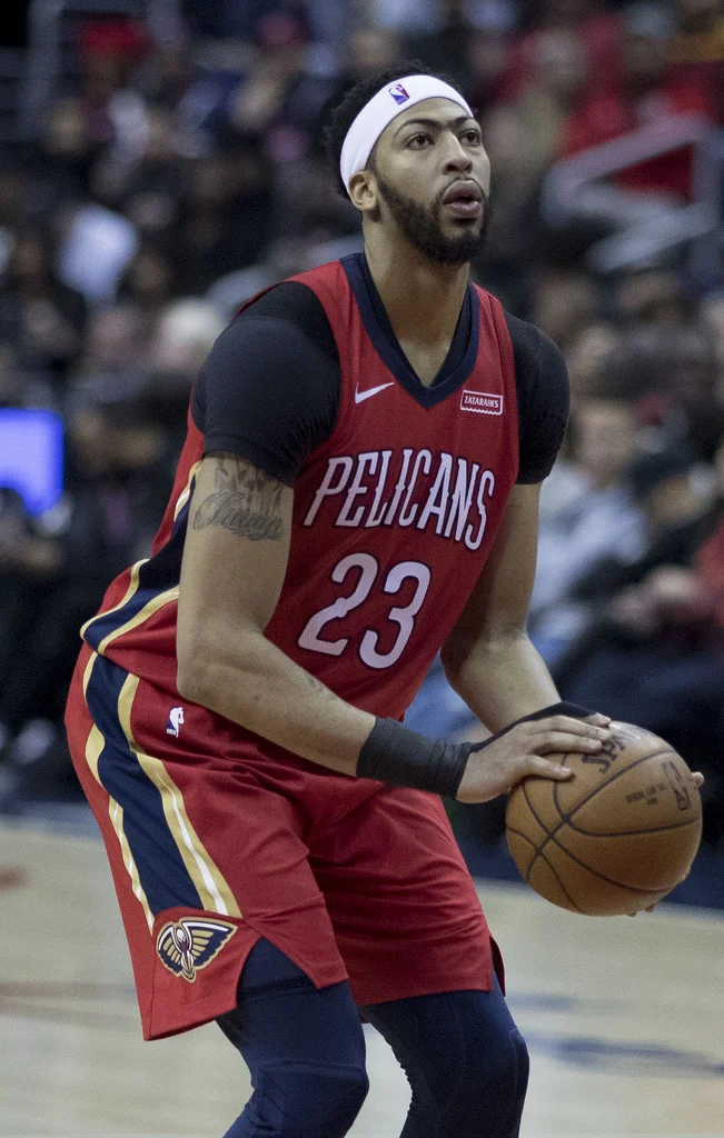New Orleans Pelicans center Anthony Davis (pictured above) has been a big name in trade talks this week. He requested a trade early last week (Courtesy of Creative Commons).