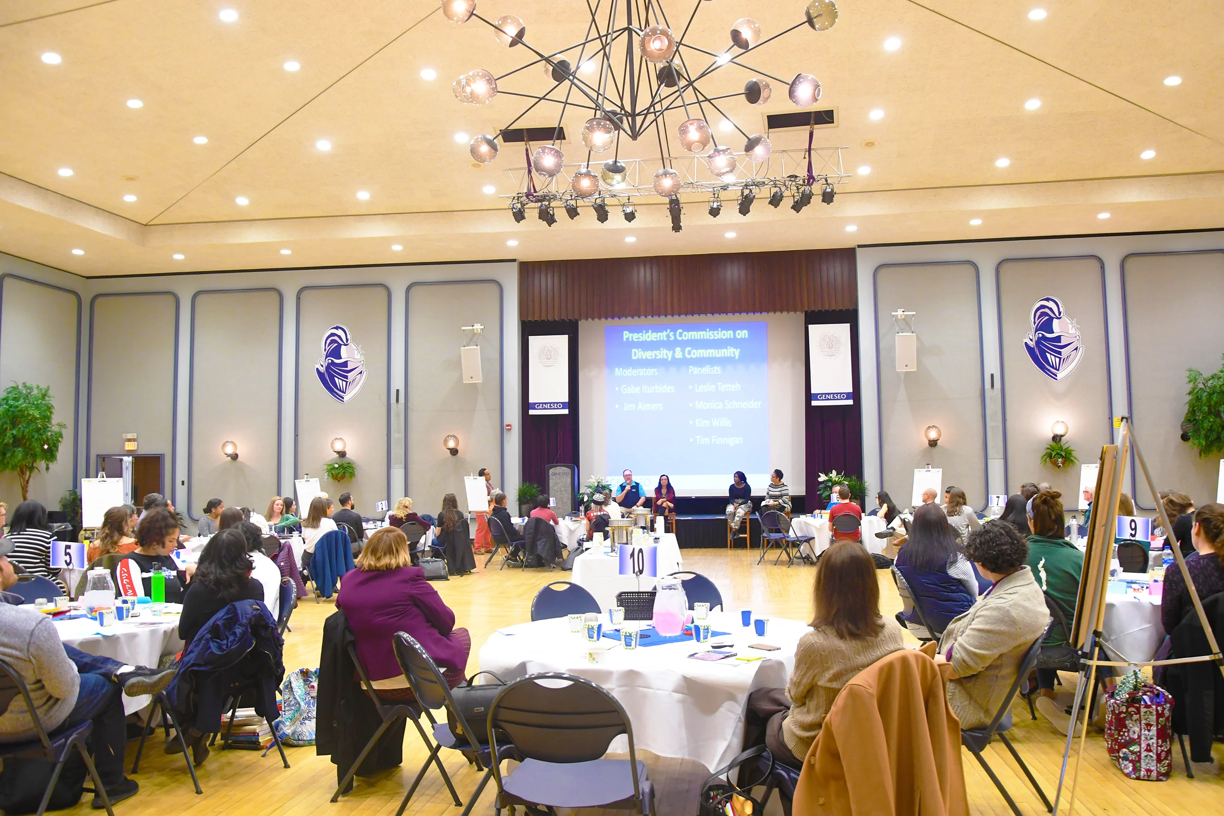 The first “Cultivating Community” dialogue took place on Monday Feb. 4 in the MacVittie College Union Ballroon. The panel was composed of faculty, students and staff and they discussed the college’s initiatives to continue promoting diversity and equity on campus (Josie Kwan/assoc. photo editor).