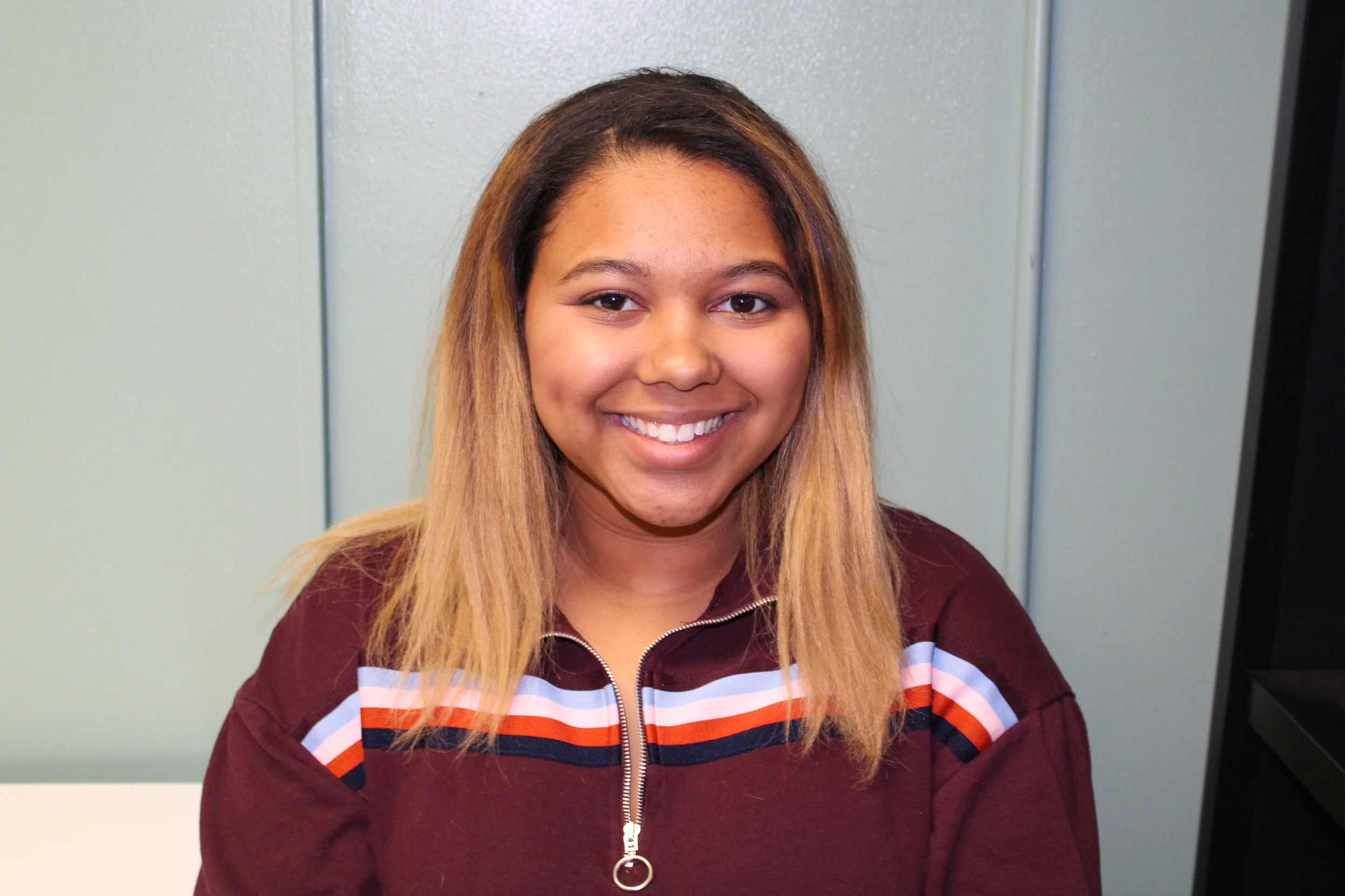 Kristin Clases is a communication major sophomore who is running to be the SA Director of Public Relations. She is one of three candidates. (Malachy Dempsey/Managing editor)