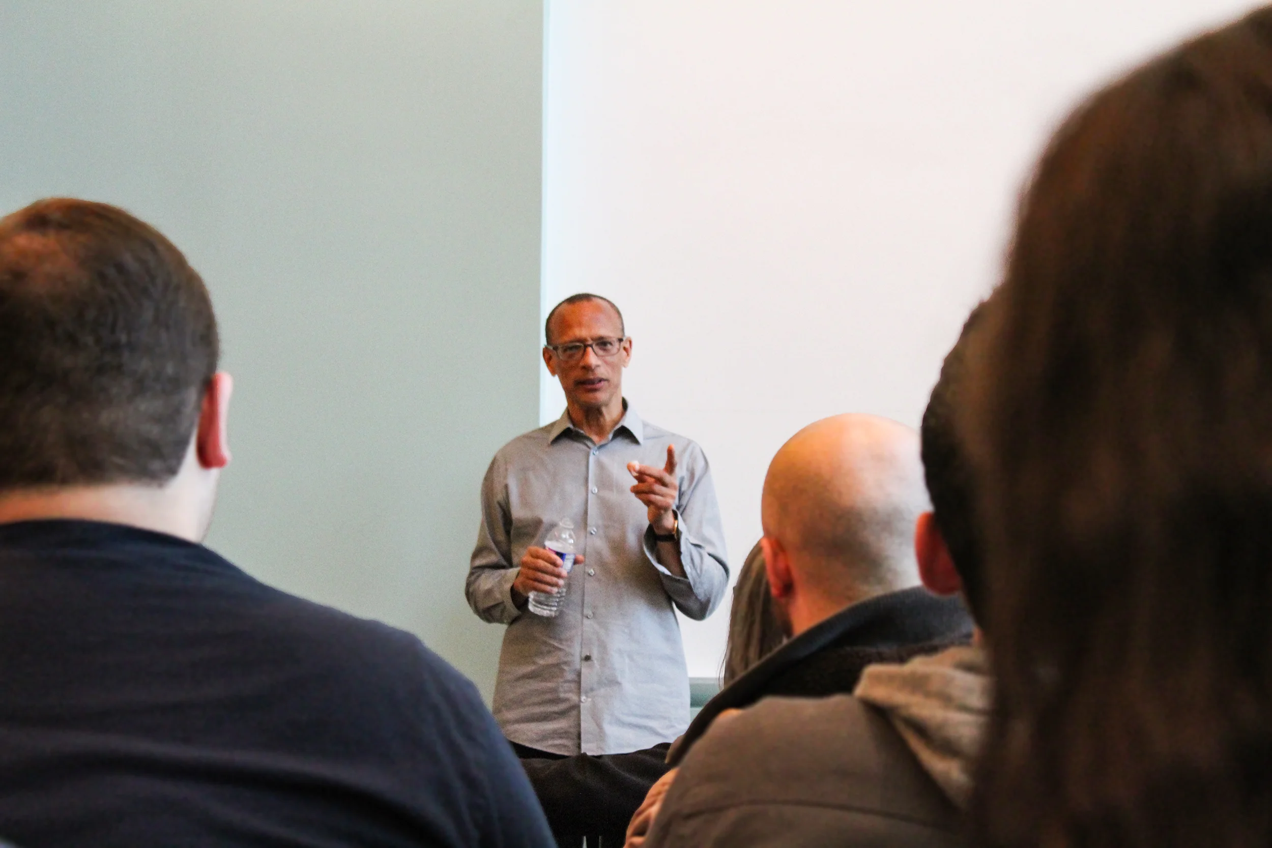 Poet, playwright and novelist Fred D’Aguiar (pictured above) gave a reading in the Doty Tower Room on Wednesday March 27. D’Aguiar spoke about his experiences with writing, especially on topics related to tragedy (Madelyn Dewey/Arts and entertainment editor).