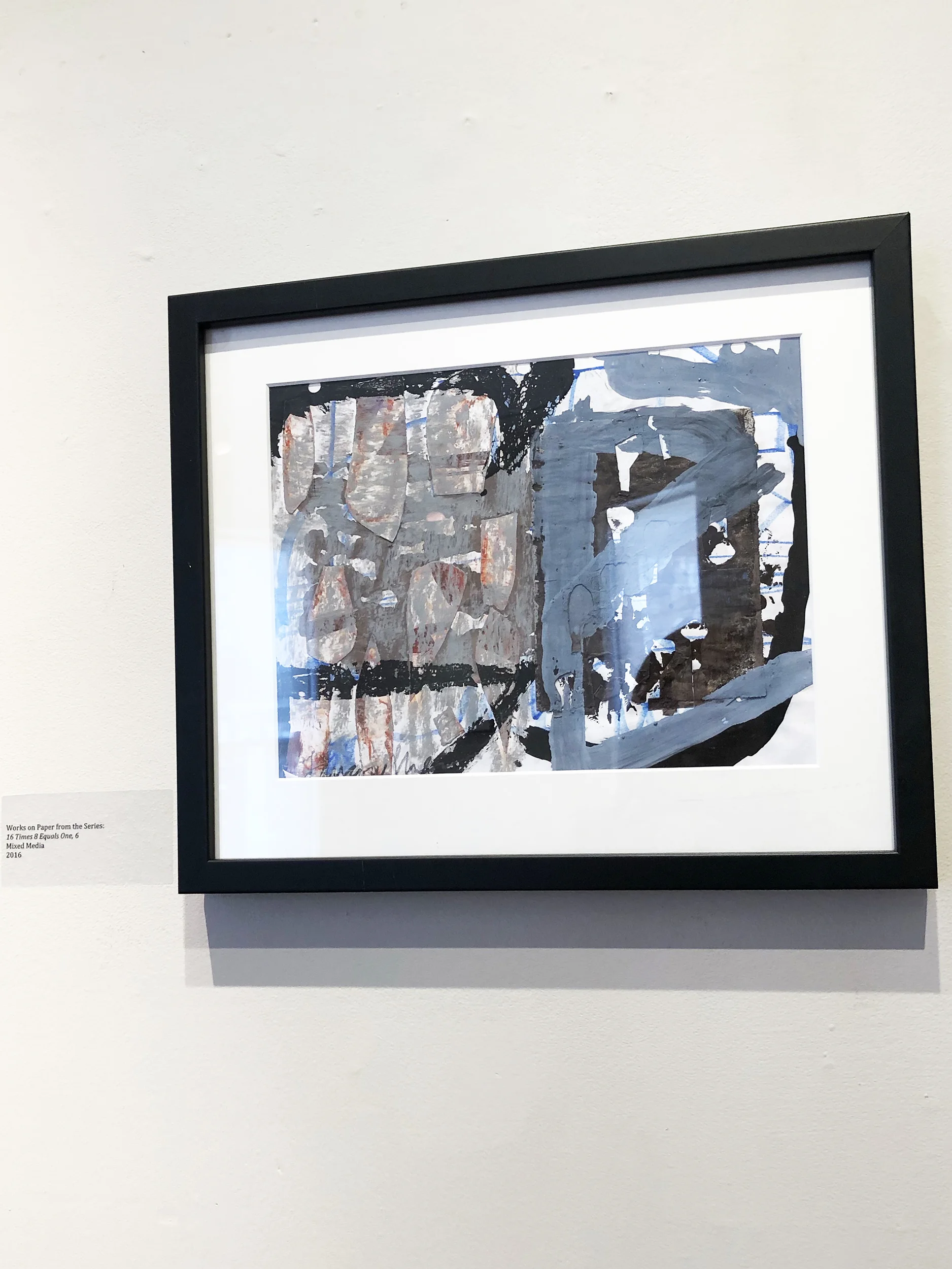 The Lockhart Gallery hosted the opening of “16 times 8 equals 1” by artist Lawrence Phillip on Wednesday March 27. Phillip drew inspiration from the destruction caused by hurricanes near the places he has lived and incorporates scraps from the destruction in his art (Juli Aviles/staff writer).