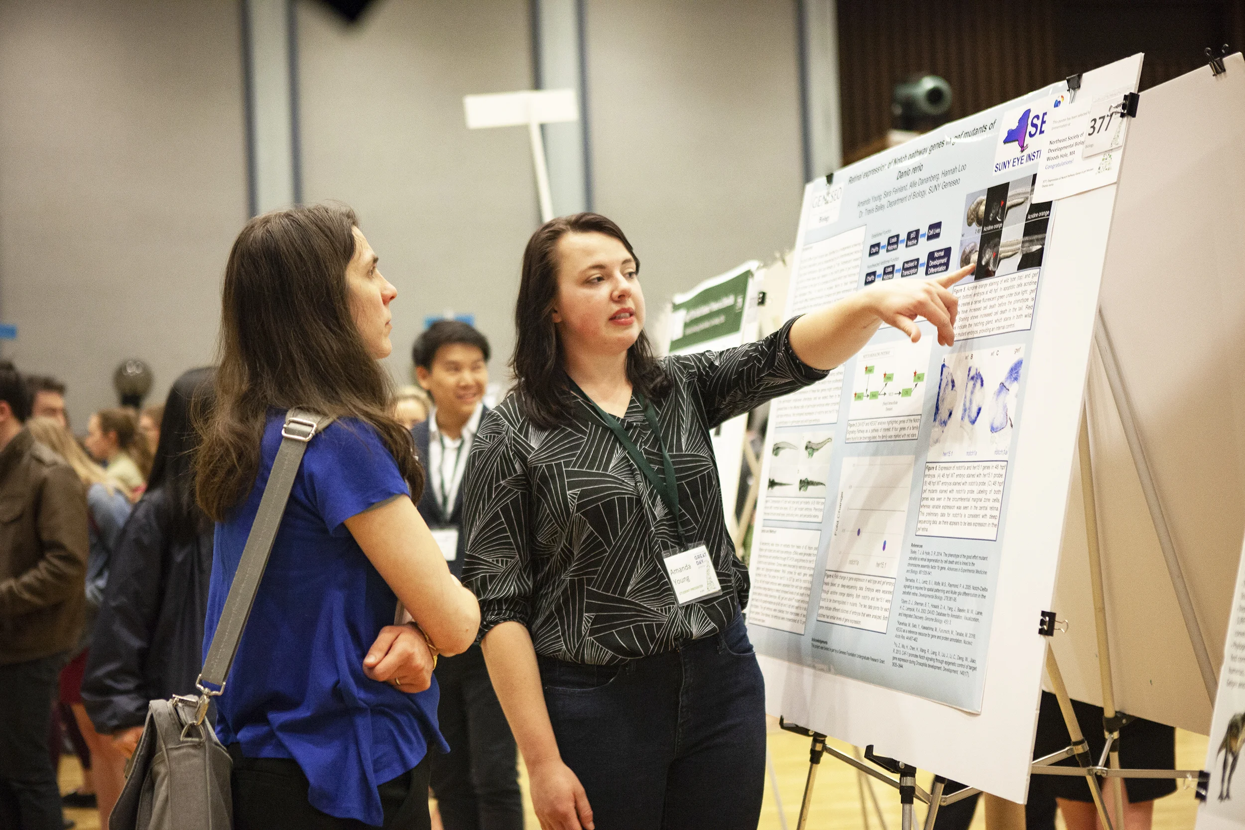 Student researchers presented their research on GREAT Day, educating students and faculty about the arts, biology and business. The researchers encourage students to attend this event to become involved in research studies (Udeshi Seneviratne/outgoing Photo Editor).