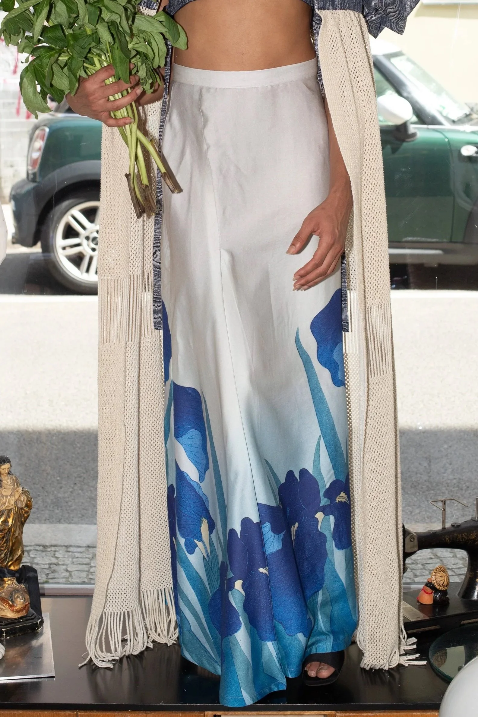 Iris Pleated Maxi Skirt