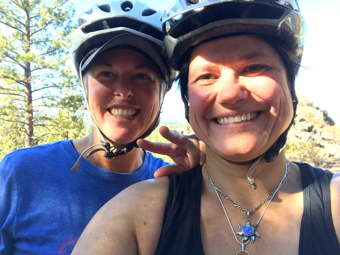 A bike ride in nature…our obvious happy place after all the business!