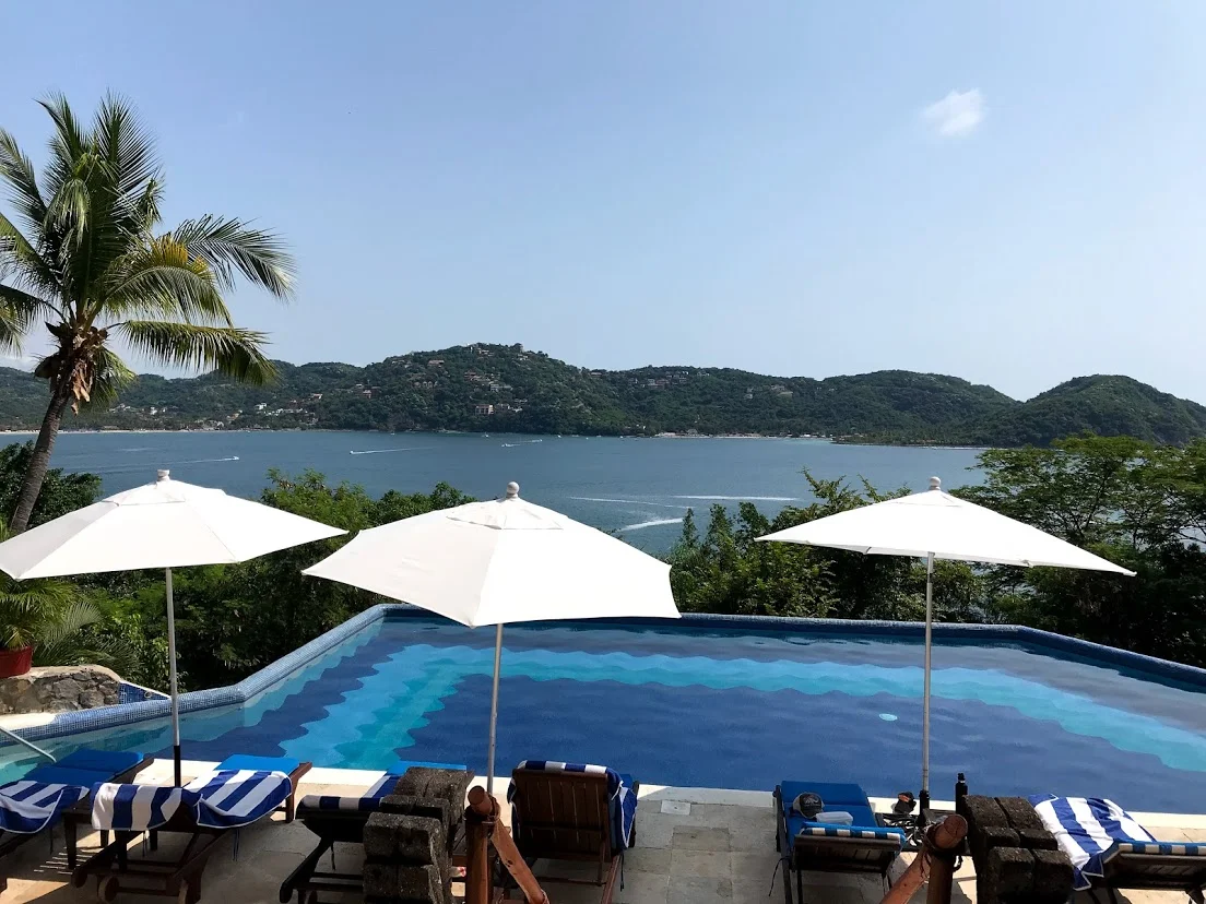 Pool over looking the Bay.
