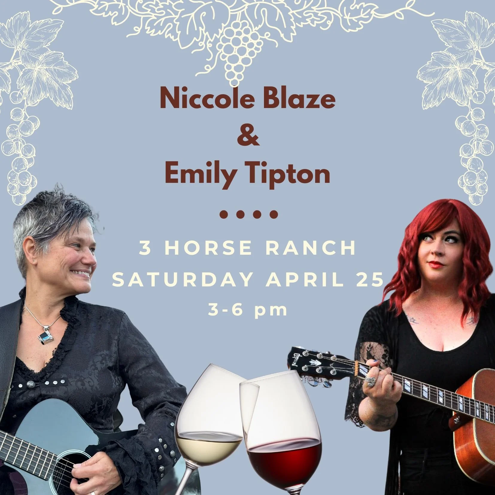 3 Horse Ranch Vineyards: Niccole Blaze and Emily Tipton 