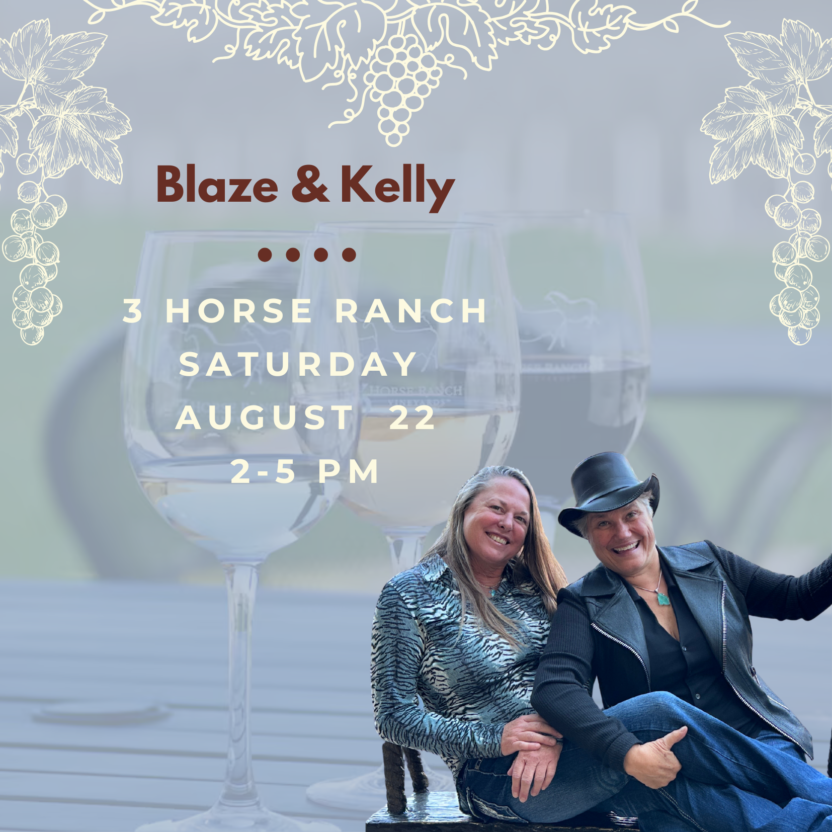 3 Horse Ranch Vineyards: Blaze and Kelly