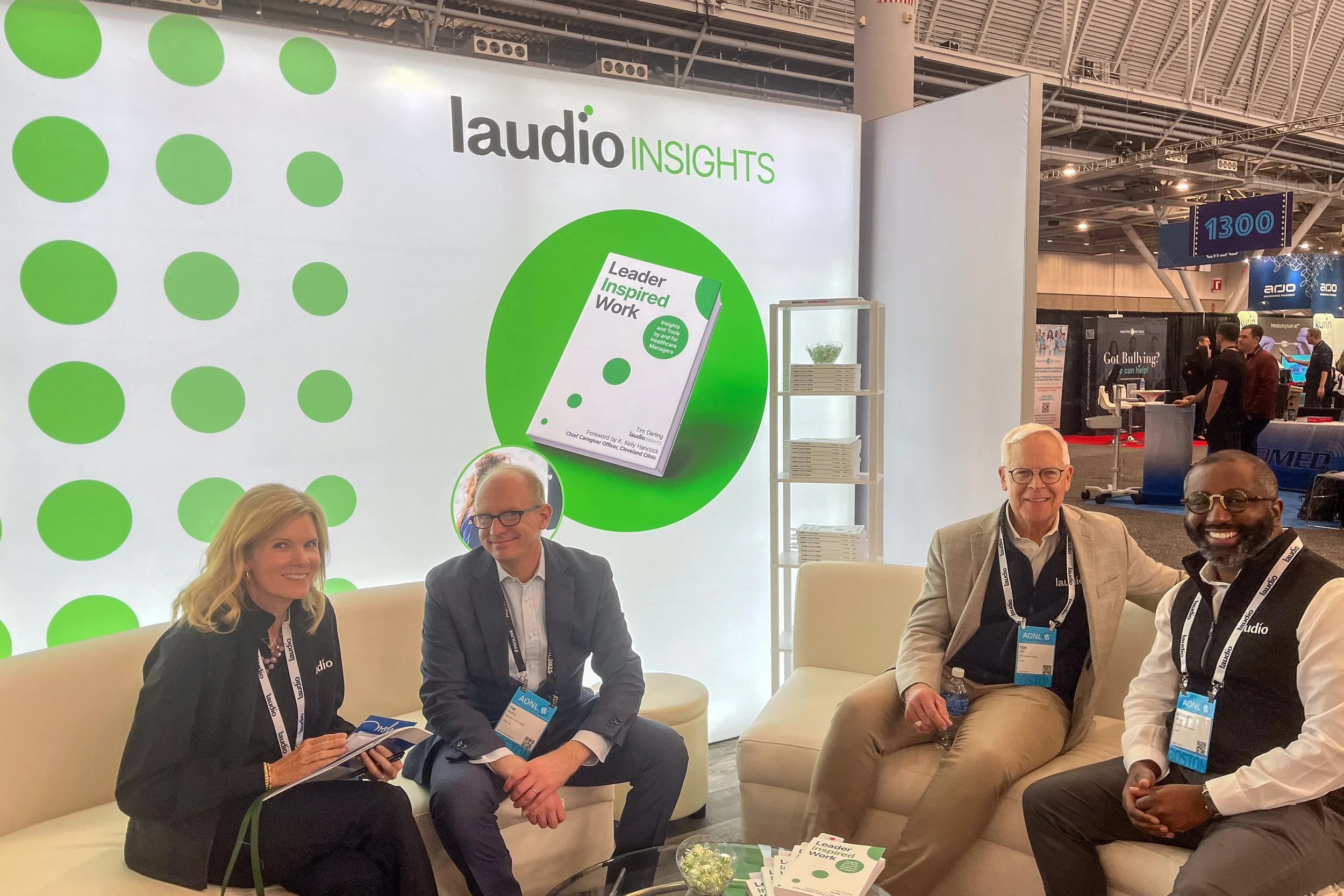  “The booth looked FANTASTIC! We got so many compliments and multiple other exhibitors took photos of it for inspiration.”  —CMO, Laudio 