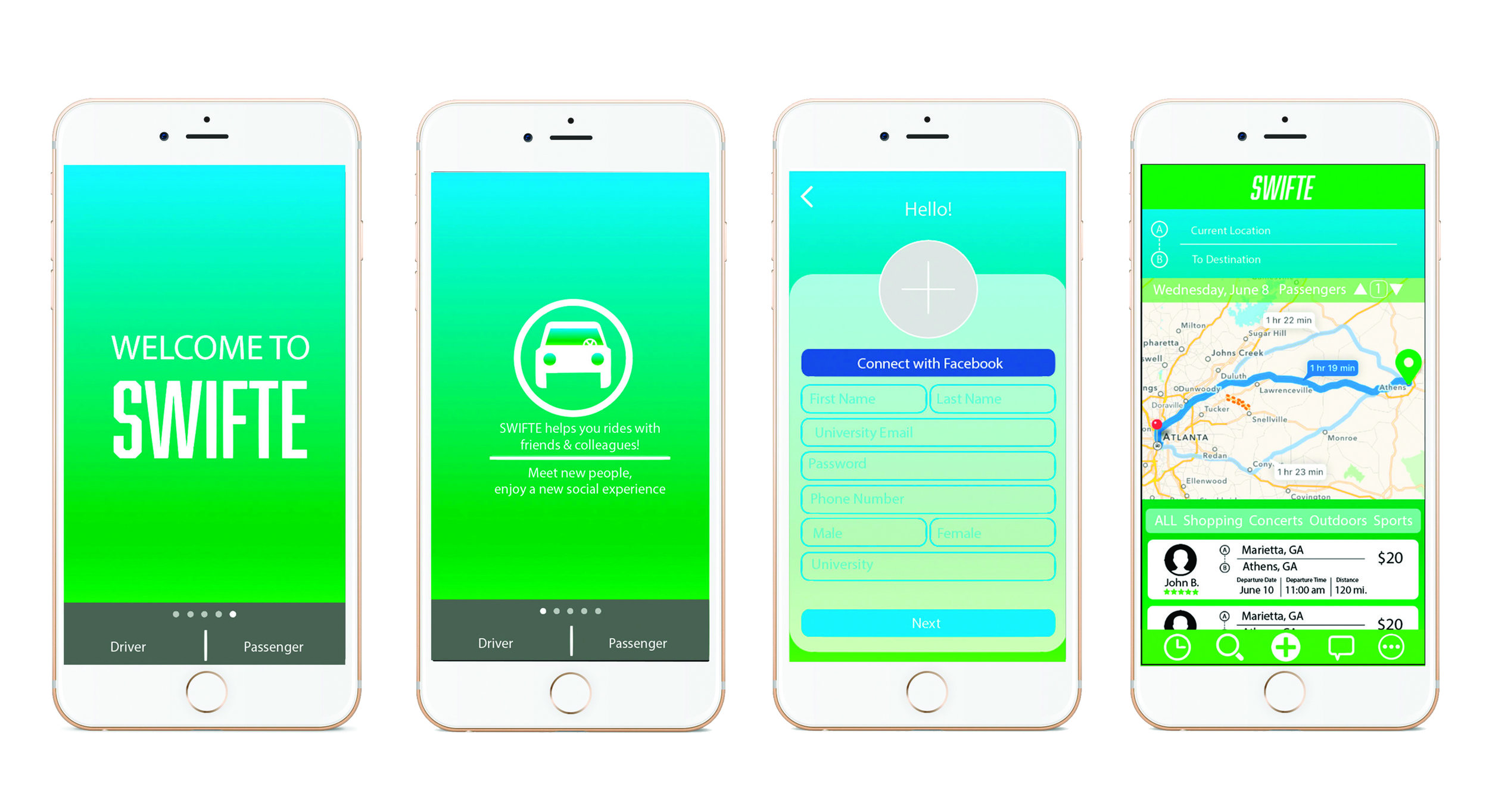 Swifte App Design