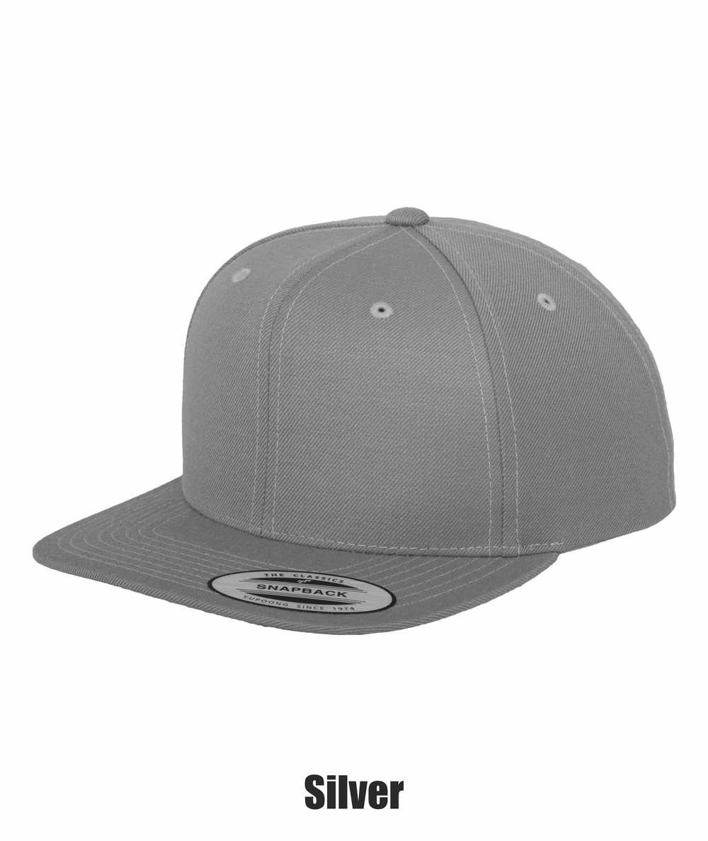 Cappello Snapback Yupoong | Tinta Unita, Misto Lana | Taglia Unica Regolare