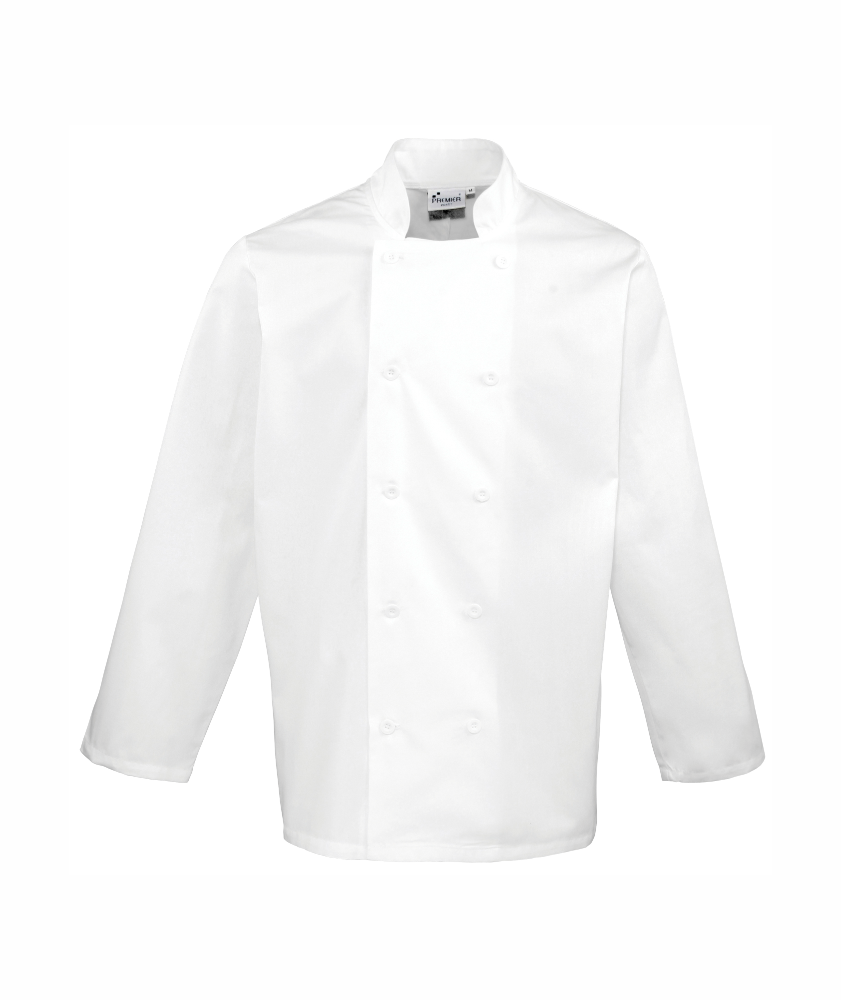 BLACK LONG sleeve Chef Jackets UK Catering Chef jacket with STUB BUTTON 