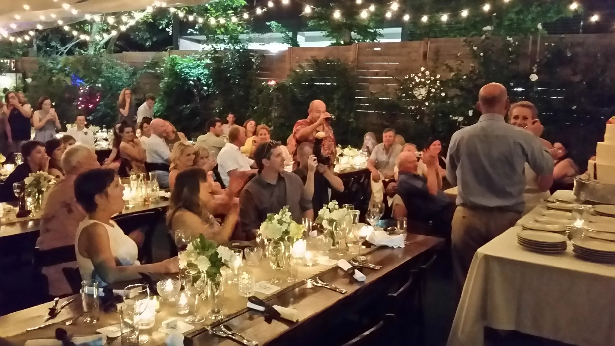 Bride & Groom share cake - All unions are celebrated at Chameleon!