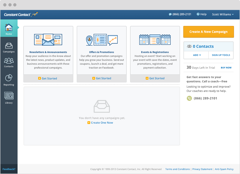 Toolkit Dashboard - MVP First iteration of the toolkit dashboard / entry. The "Buckets" helped users narrow down where their campaign type was accessed.
